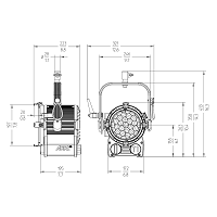 Picture of Tungsten Fresnel 1kW (Manual)