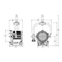 Picture of Tungsten Fresnel 1kW (Pole Operated)