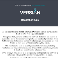 Version 2's December 2025 Newsletter